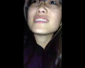 mina sucks a "stranger" in the car