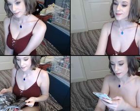 Anya96 got down on the floor and rode the hell out of her black dildo and lots of close ups in cam recording 2017-04-26 212751