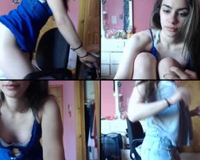 Flirtygirlyy horny just creeps up on her in cam recording 2017-04-28 231014