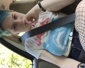 Manyvids FeistyVirgo in car