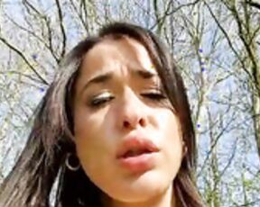 LydiaMaus96 sloppy blowjob and squirt show in public