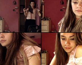 Flirtygirlyy glass toy fucking her ass then fuckin it doggy tyyle in cam recording 2017 Oct 14_103209