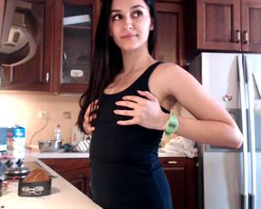Bubblekush7 with girfriend on the kitchen in cam recording 2016 June 22 053053