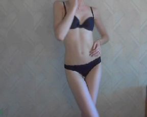 Skinny girl MFC tease