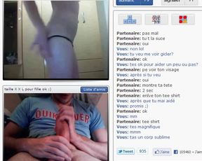 ChatRoulette - Hot Blonde Make Me Cum Watching