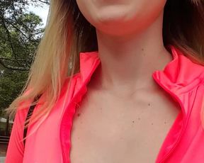 Shesleah Public Cum At A Construction Site in private premium video