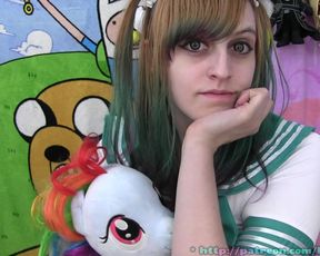 BabyZelda Small Tit Worship Jack Off Instruction in private premium video