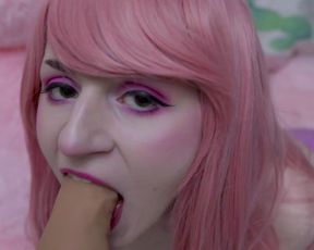 Tweetney messy spit covered deepthroat