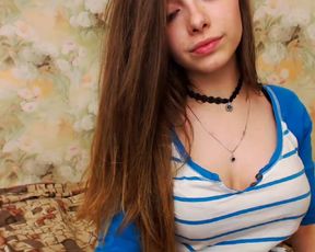 gorgeous babe amazing strip naked leather strap harness