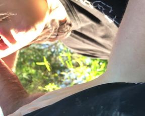 Public park blowjob