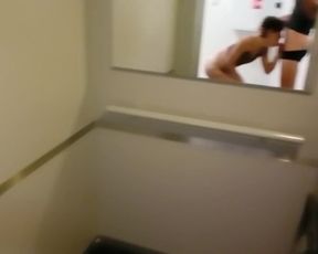 Blowjob Job of Russian Woman in a Lift