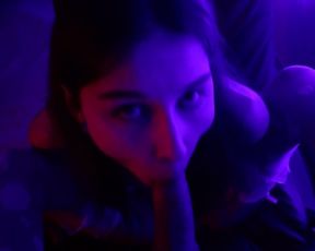 Cute Girl in Sexy Underwear Sucks Dick