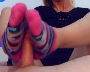 SOCKS AND FOOTJOB, Astrid Blum Feet, the best Solejob and Feet to Worship
