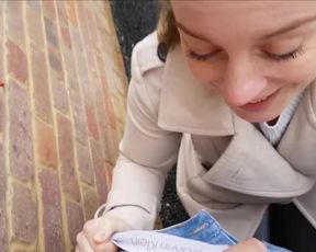 Sucking Cock & Swallowing outside my Student Apartment