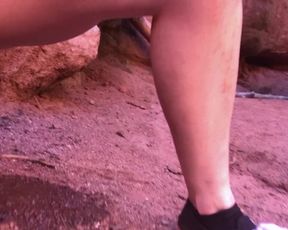 freckledRED Caught Peeing Outside!