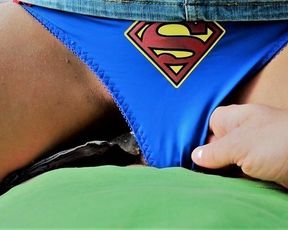 Cumming in Panties SuperGirl - SexySuArt