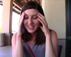 Amber Flashing in Public gets Caught by Police Part 2