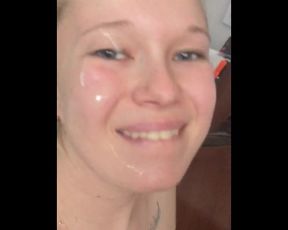 Cheating Wife Cumshot on Face by Monster Cock