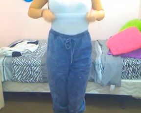stripping cam girl