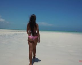 Public Anal Sex on Beach! Mila Fox