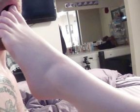 Rubbing my Feet all over you