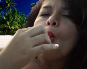 Licking Dick and Lollipop at the same Time, and a Risky CREAMPIE ending