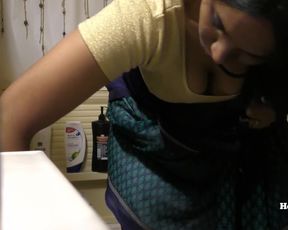 South Indian Maid Cleaning and Showering (hidden Camera)