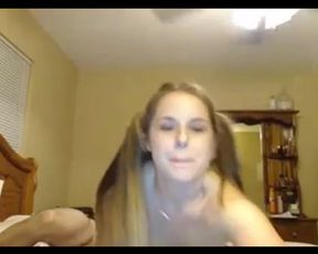 Super Sexy Blonde Pigtails Fucking Sucking Cum on Face