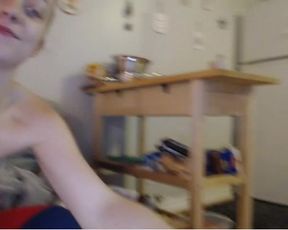 DaniiAngel topless jumping jacks