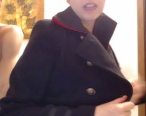 CIM cum in cute masked babe mouth