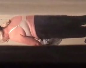 hotel room spy blonde mature