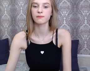 Hot Russian bitch strips & masturbates