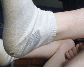 Femboy screws himself with a dog dildo