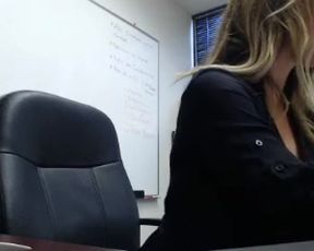 Kat in the office