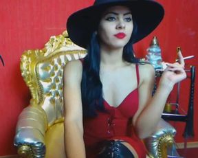 Smoking girl